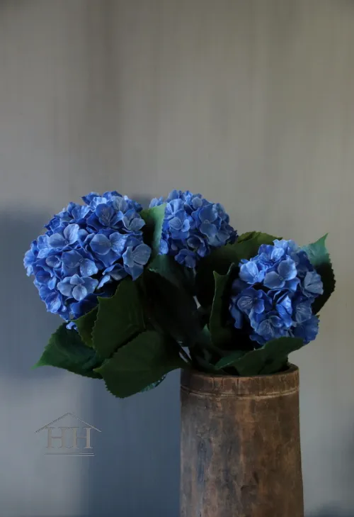 Hortensia kunstplant blauw - 40 cm - UV & Water bestendig