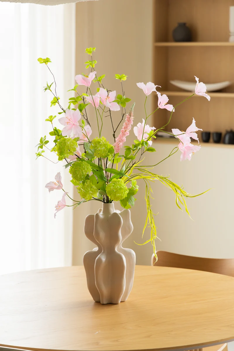 Vase Nara 19x37 cm Keramik Creme