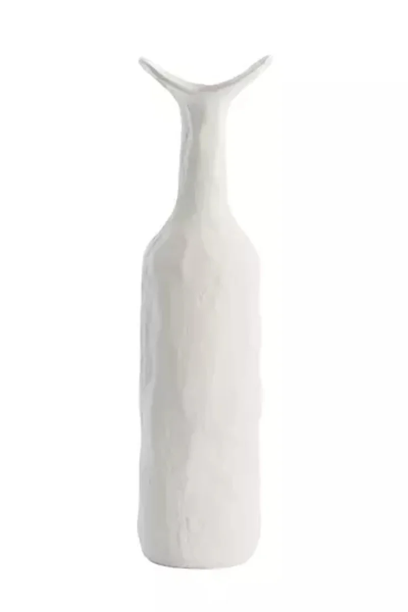 Vase Teodora 9×40cm Creme