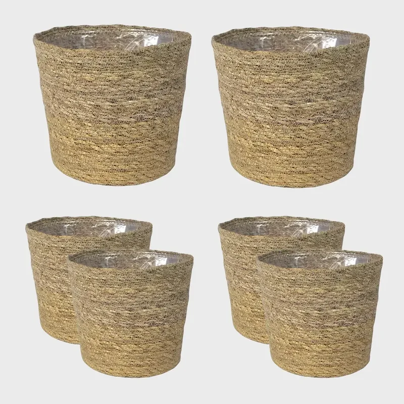 6er Übertopfset 2L 4S Seegras