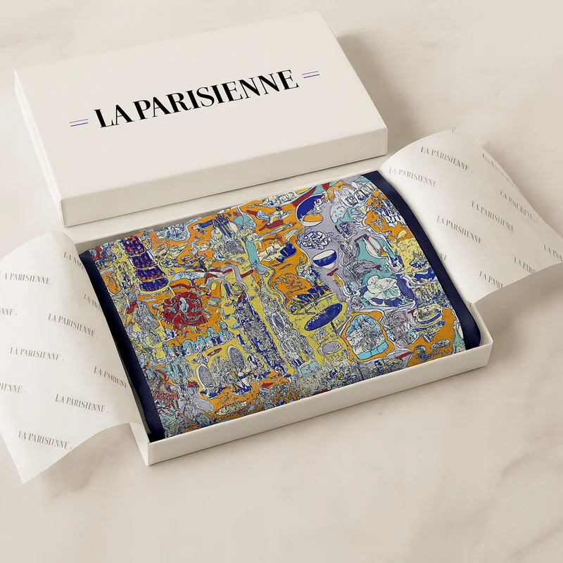 Carré aus 100% Seide Original Damen || La Parisienne