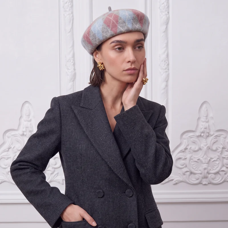 Schicke Damen-Baskenmütze aus 100 % Wolle | La Parisienne