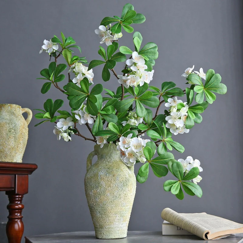 Künstliche Seerosenblüte, Einzelstiel mit 15 Blüten, 78 cm, Seidenblumen für Innenraum, Schaufenster, Eventdekor