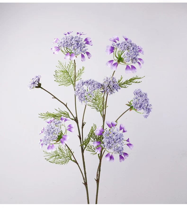 Einzelstiel Kunstblume mit 4 Blüten, Löwenzahn und Schneeballblüte, 96 cm Höhe, für Hochzeiten und Innenräume