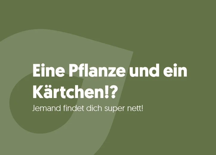 Ein Kärtchen. Für ein Lächeln.