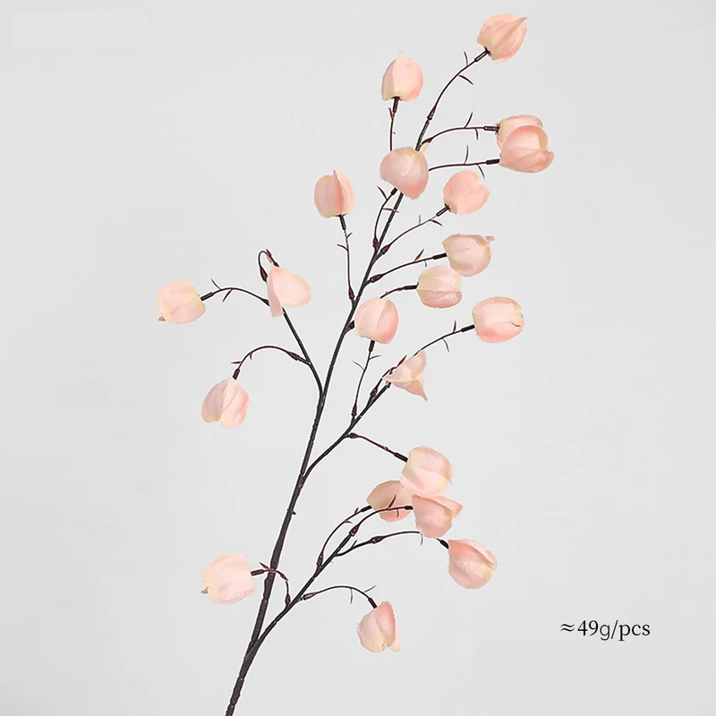 Künstliche Laternenblume Seidenblume 100 cm, 20 Blüten, Einzelstiel – Hochwertige Dekoration für Hochzeit, Hotel, Büro, Zuhause