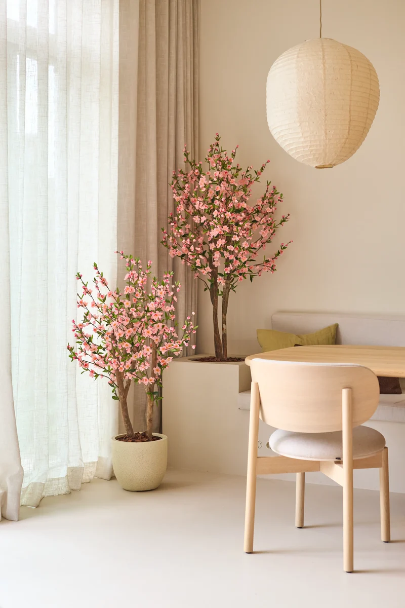 Kunstplant Kersenbloesem 120 cm roze