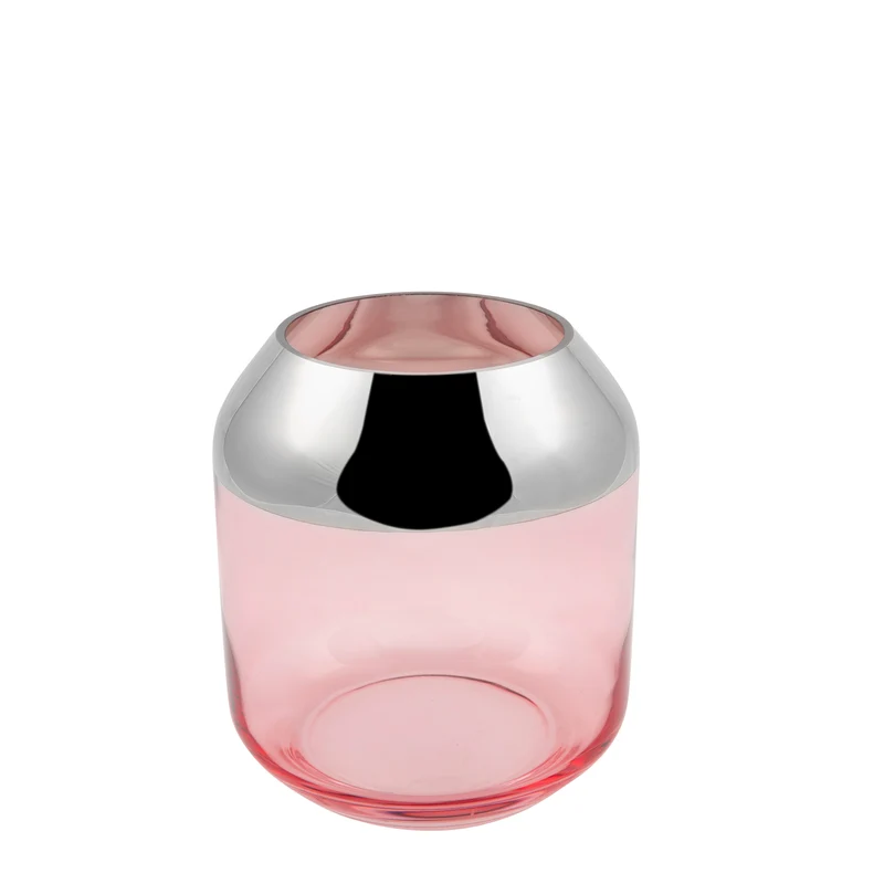 SMILLA Vase silberfarben