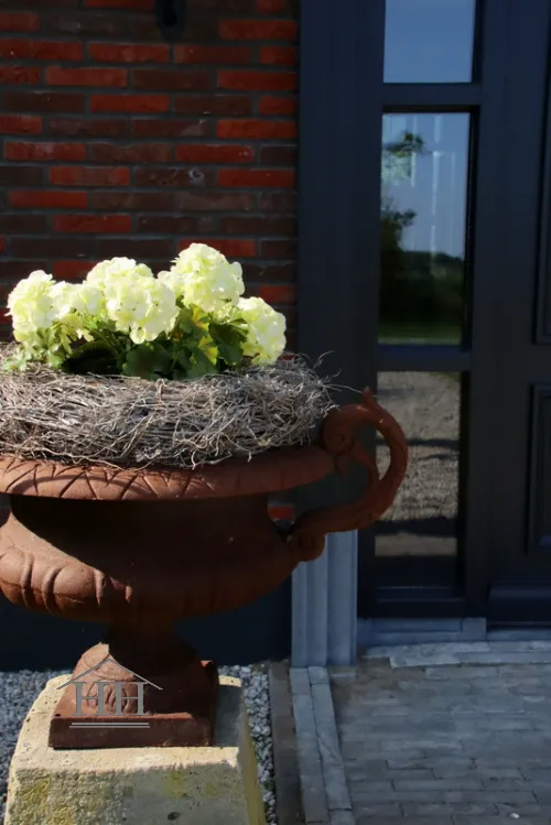 Franse geranium kunstplant creme- 36 cm - UV & Water bestendig