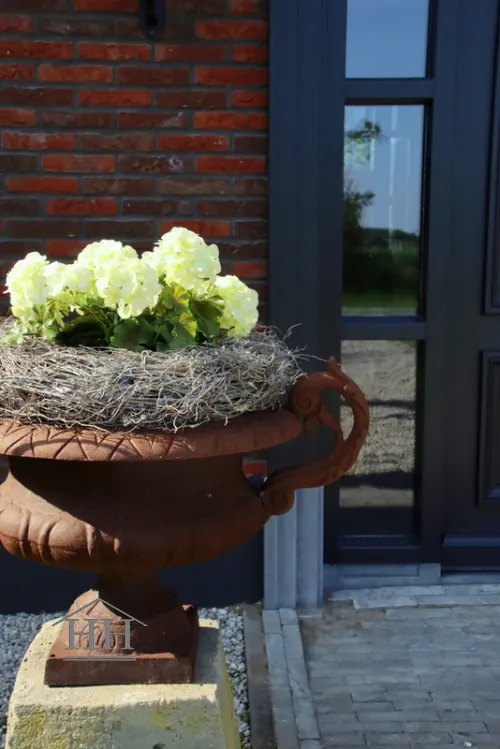 Franse geranium kunstplant creme- 36 cm - UV & Water bestendig