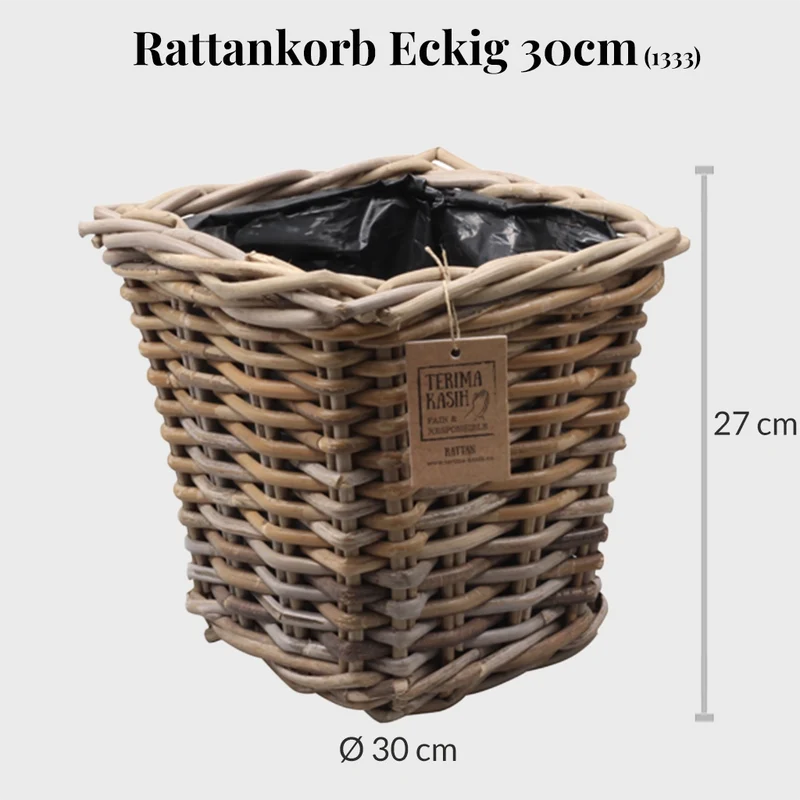 Rattankorb Eckig 30cm