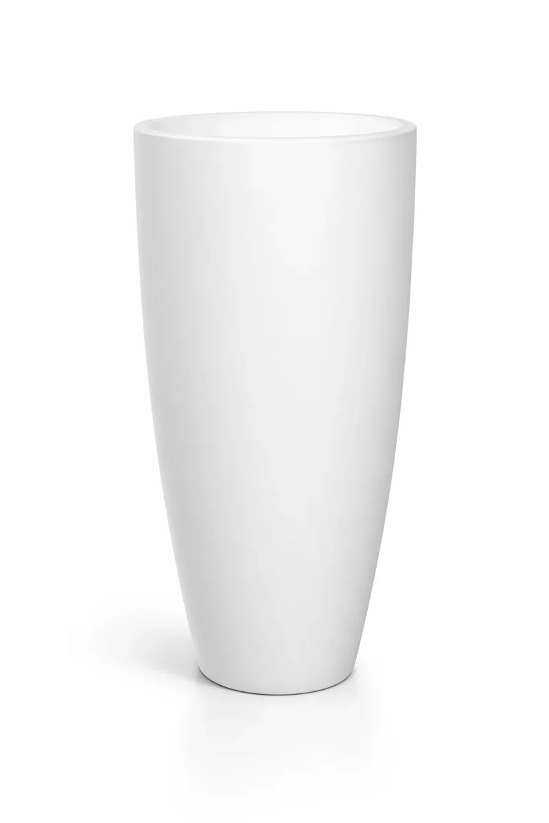 Pflanzkübel Dax Matt Weiß, Bodenvase mit Zwischenboden