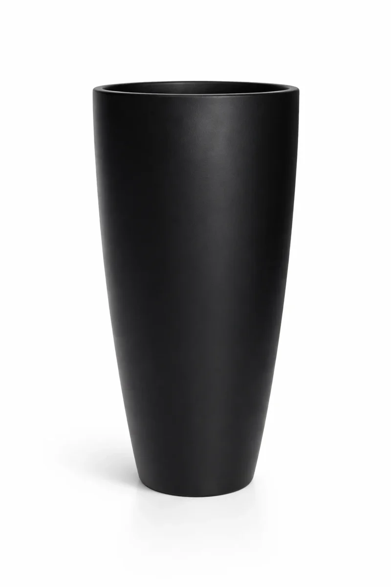Pflanzkübel Dax Schwarz, Bodenvase mit Zwischenboden