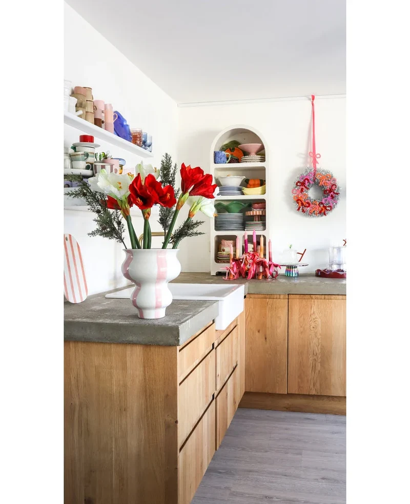 Kunstbloem Amaryllis Real Touch rood 36 cm