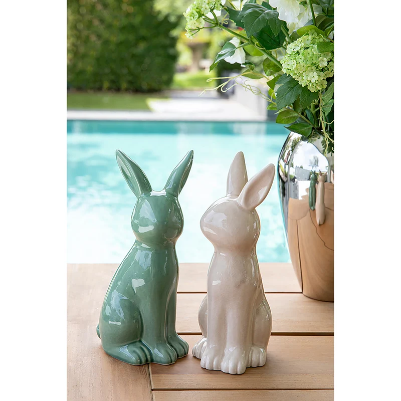 FABIUS Deko Hase beige