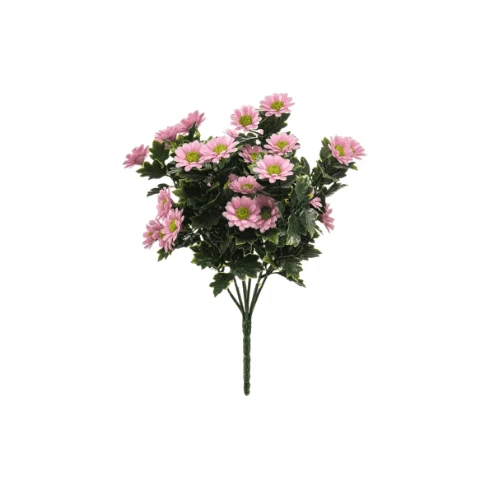 Madelief kunstplant UV roze 28 cm
