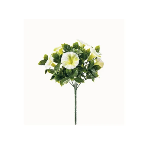 Petunia kunstplant wit UV 28 cm