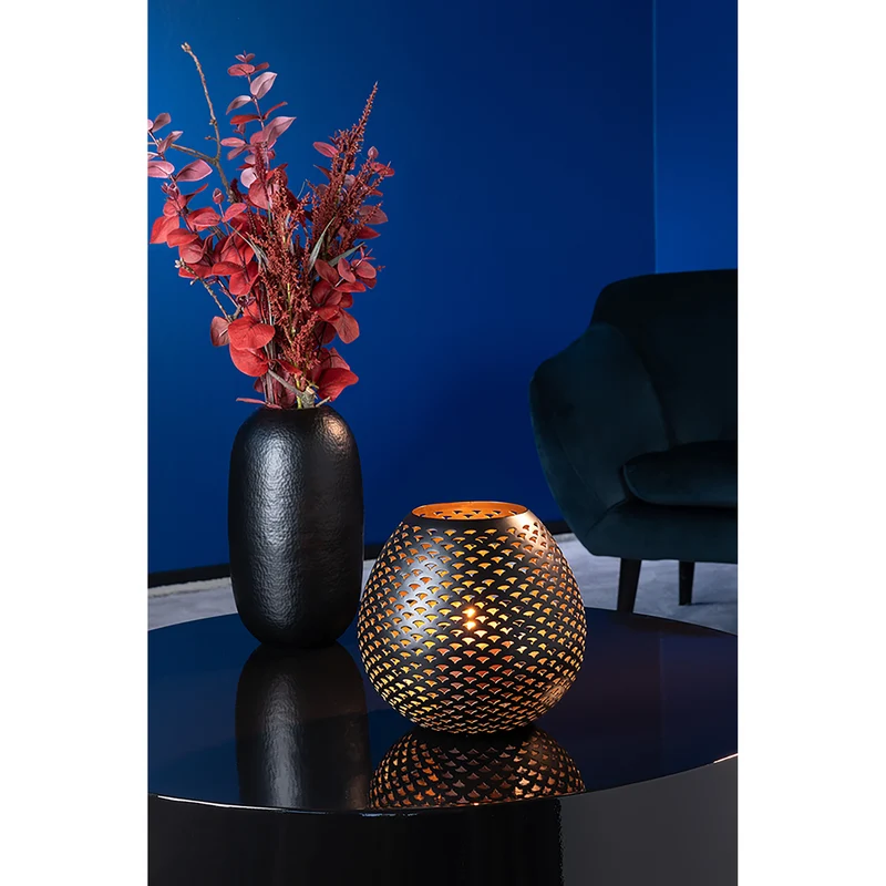 PALERA Windlicht ohne Glas goldfarben
