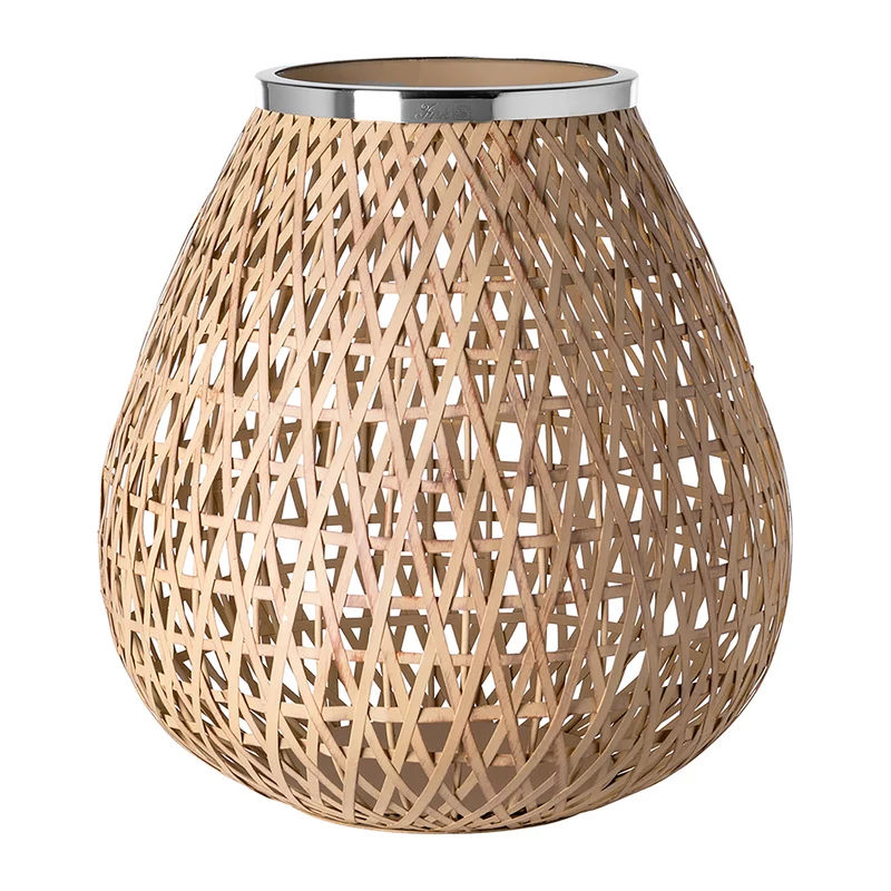 SHONA Windlicht ohne Glas natur