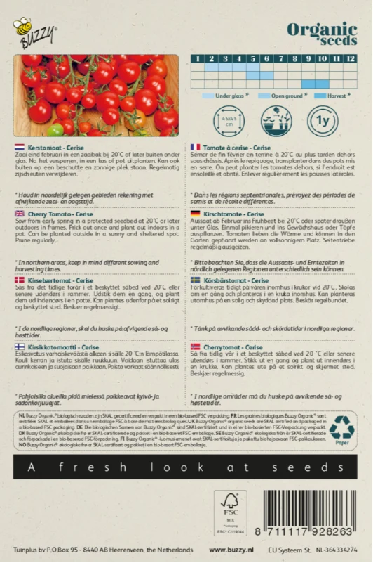 Kirschtomaten Cerise Samen BIO
