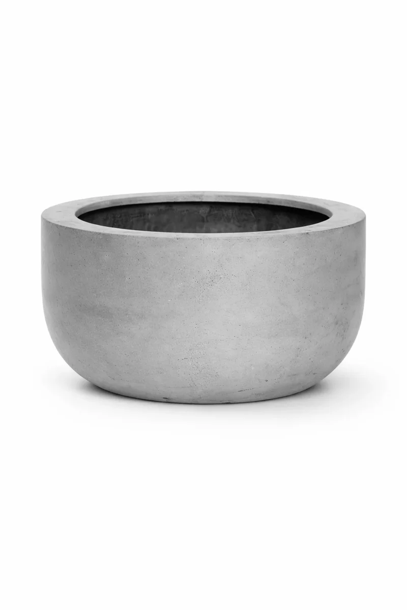 Pflanzkübel Sunny Grau aus robustem Fiberstone