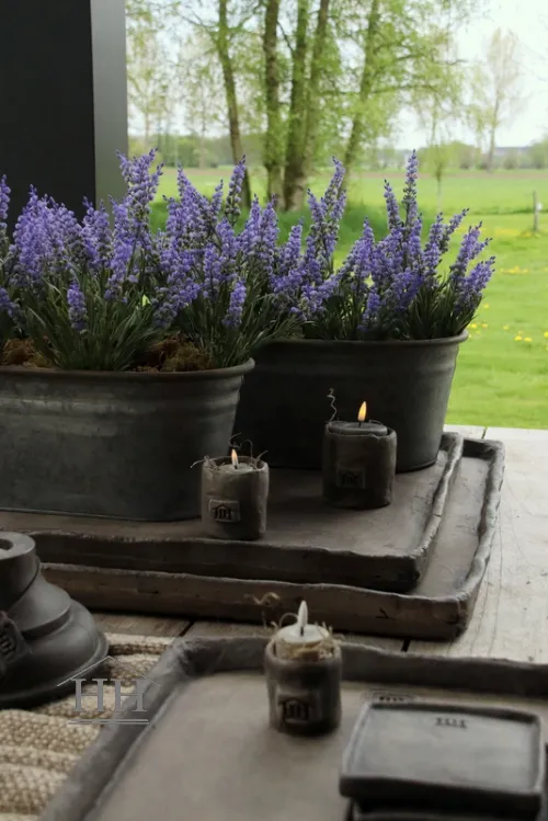 Lavendel kunstplant paars - 35 cm - UV-bestendig