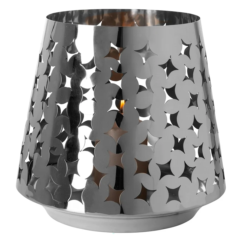 LUMA Windlicht silber