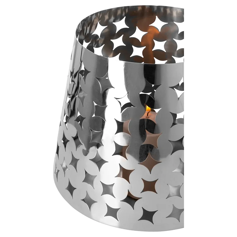 LUMA Windlicht silber