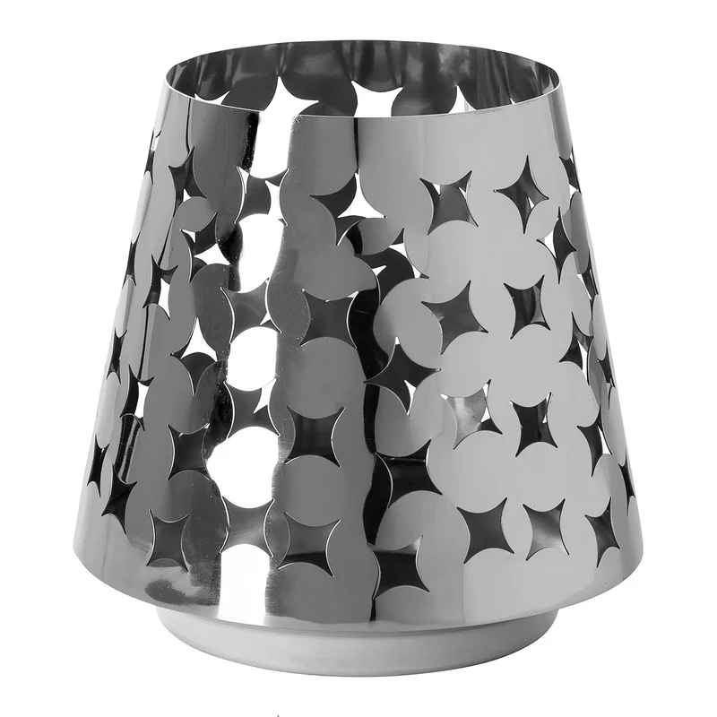LUMA Windlicht silber