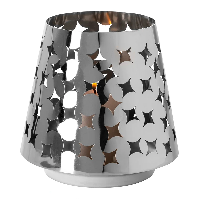LUMA Windlicht silber