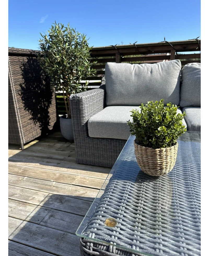 Kunstpflanze Buxus grün im Topf 19 cm UV
