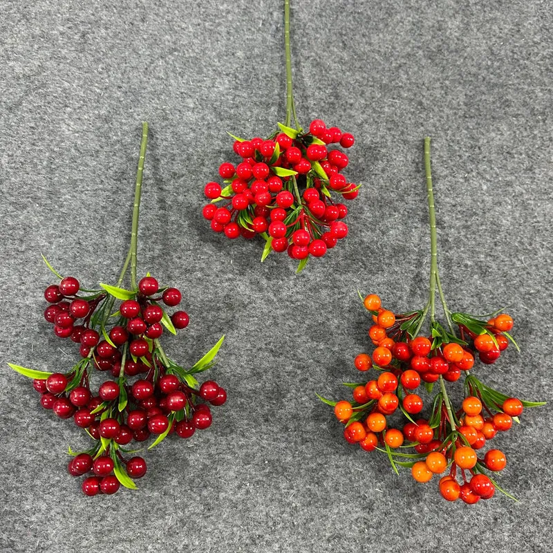 Künstliche Mistelzweige 35 cm – Plastik-Dekobranch für Weihnachten, Hochzeit, Gastgewerbe – 1 Stiel, realistisch, langlebig