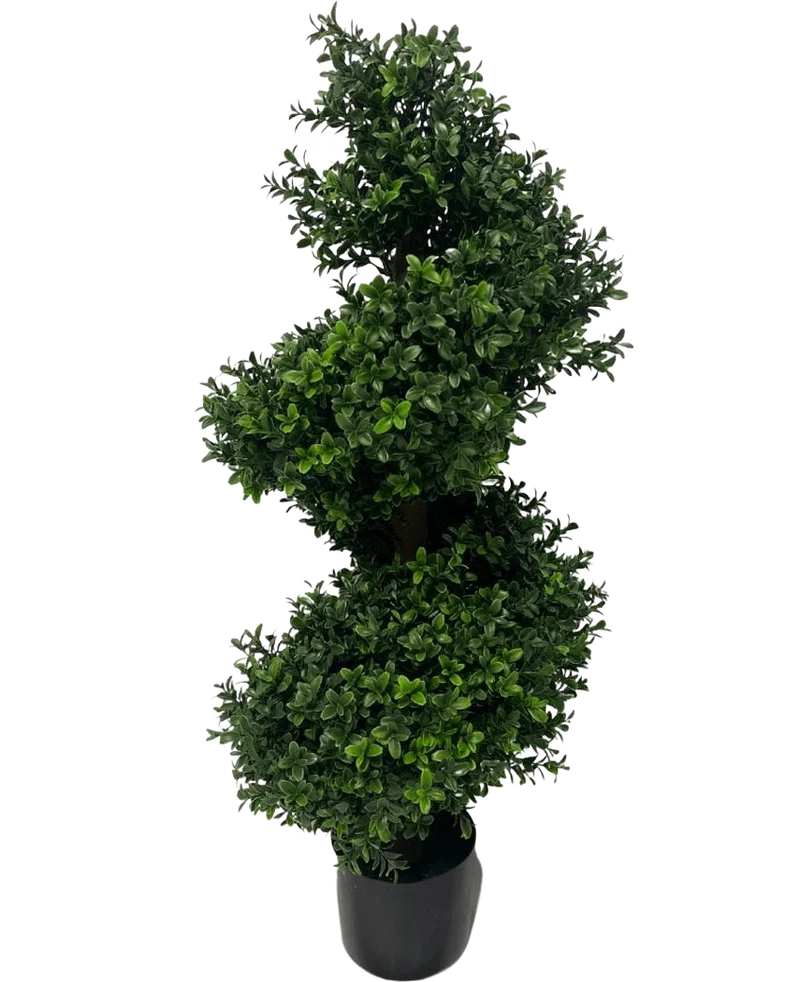 Künstlicher Buchsbaum Spirale Römischer Stil UV 90cm