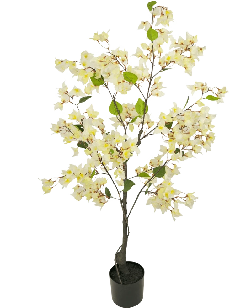 Bougainvillea Kunstpflanze 120 cm weiß