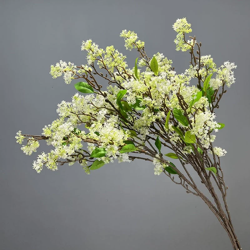 Künstliche Osmanthe (9 cm) – Einzelstiel, PE/PVC, für Hochzeit, Shop-Deko, Innenraum – Realistische Blumen für Floristik & Gewerbe