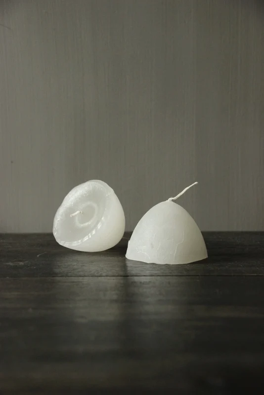 Drijfkaars doorschijnend off white