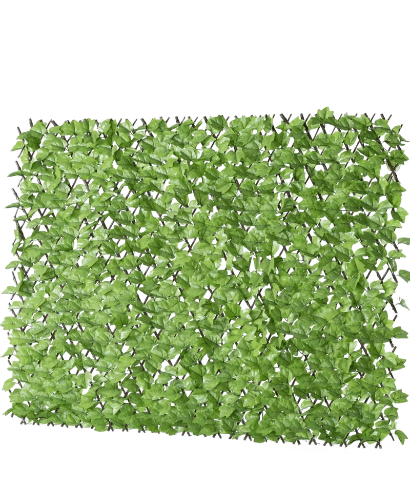 Künstliche Hecke Efeu ausziehbar 200x100 cm