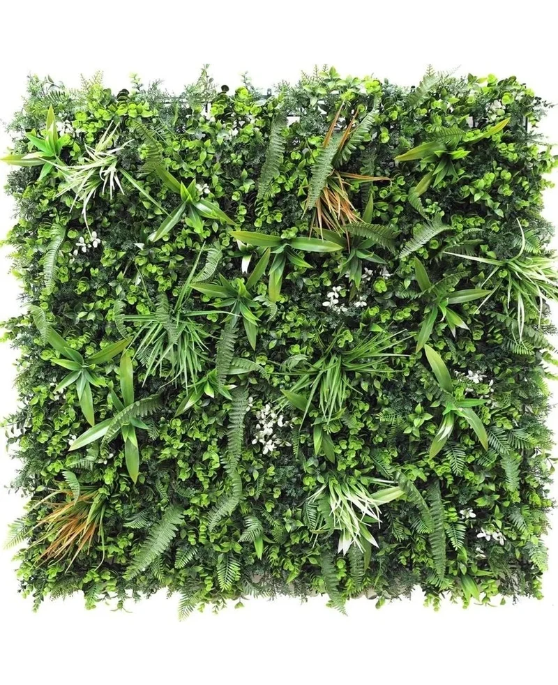Kunstpflanzen Wand Savanne feuerhemmend 100x100 cm