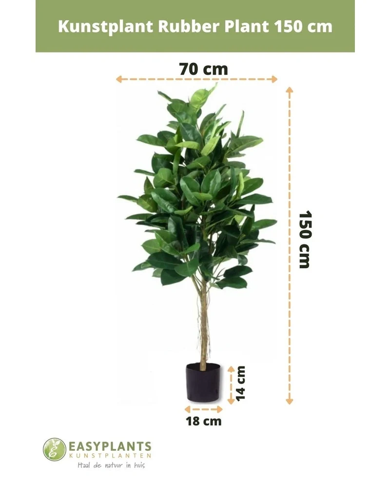 Kunstplant Rubber Plant 150 cm