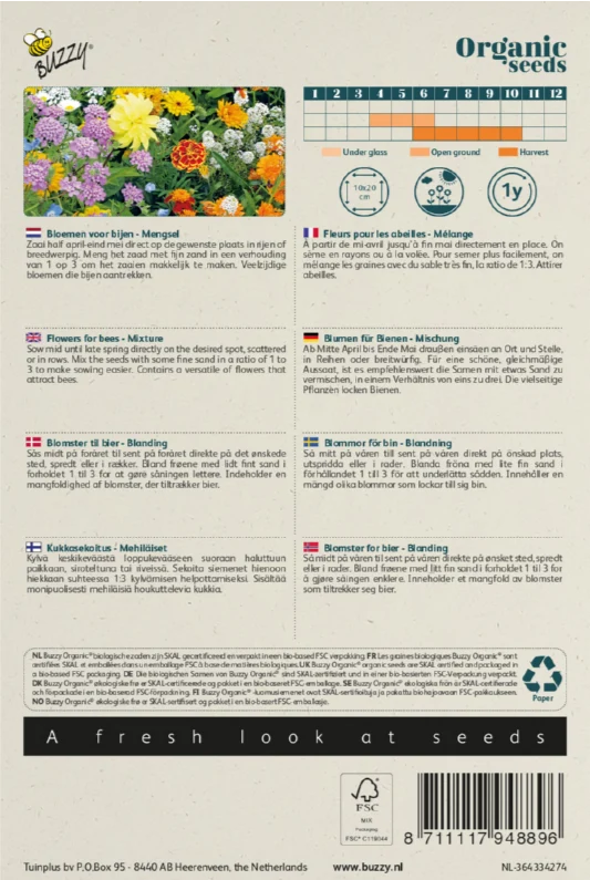 Bienenblumen Saatgutmischung BIO