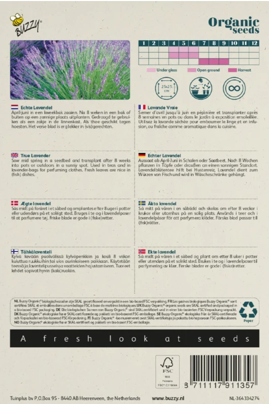 Echter Lavendel Samenmischung BIO