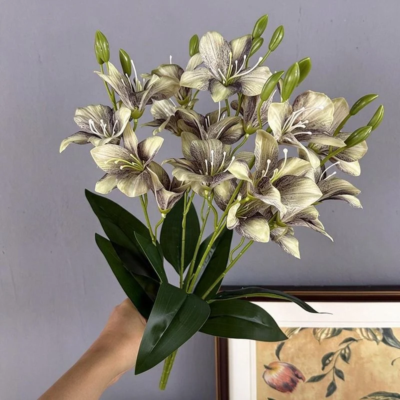 Künstliche Judastree-Blütenstrauß, 48cm, Seidenstoff, 20 Blüten, für Hochzeiten, Inneneinrichtung, Hoteldekoration