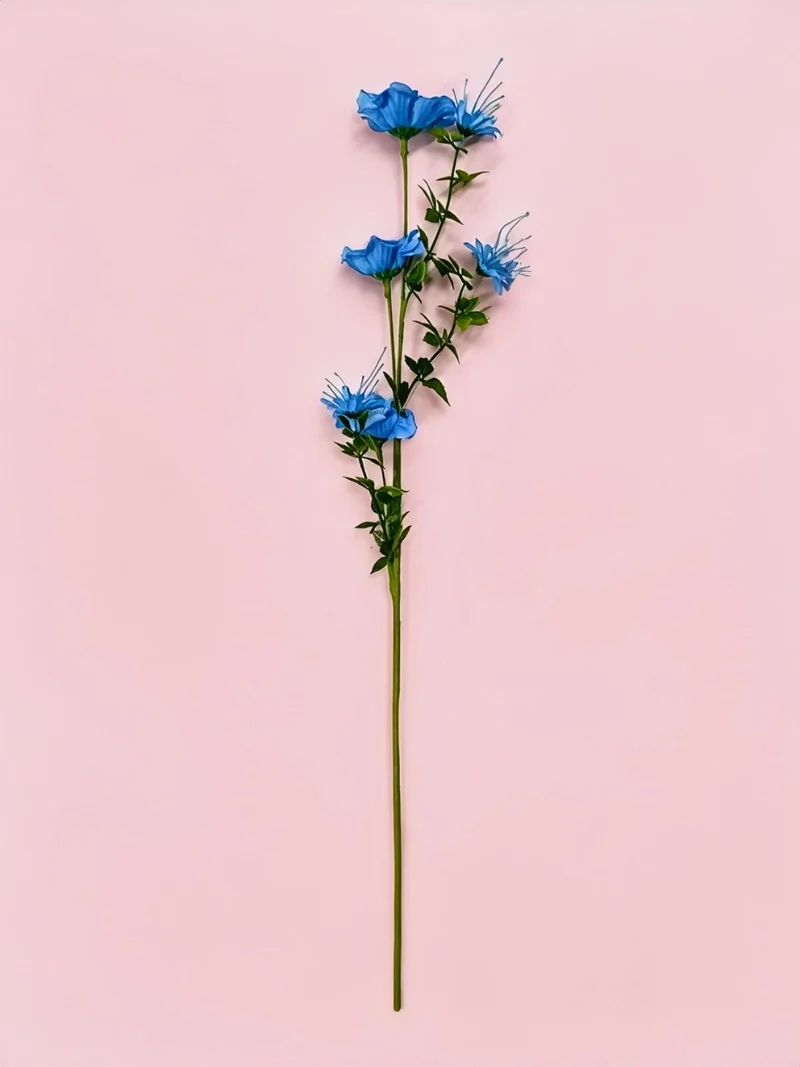 Künstliche Cosmos-Blumen, 1 Strauch mit 6 Blüten, 70 cm hoch, Seidenstoff, für Hochzeit, Dekoration, Gewerbe
