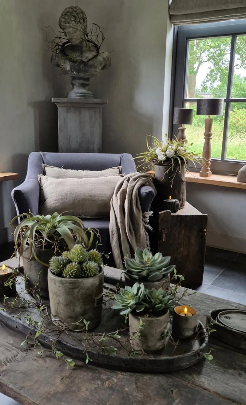 Kunst Tillandsia vetplant