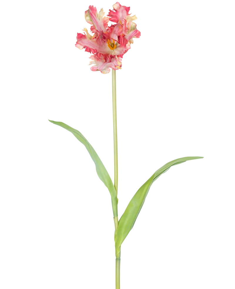 Künstliche Blume Französisch Sittich Tulpe 76 cm rot/gelb