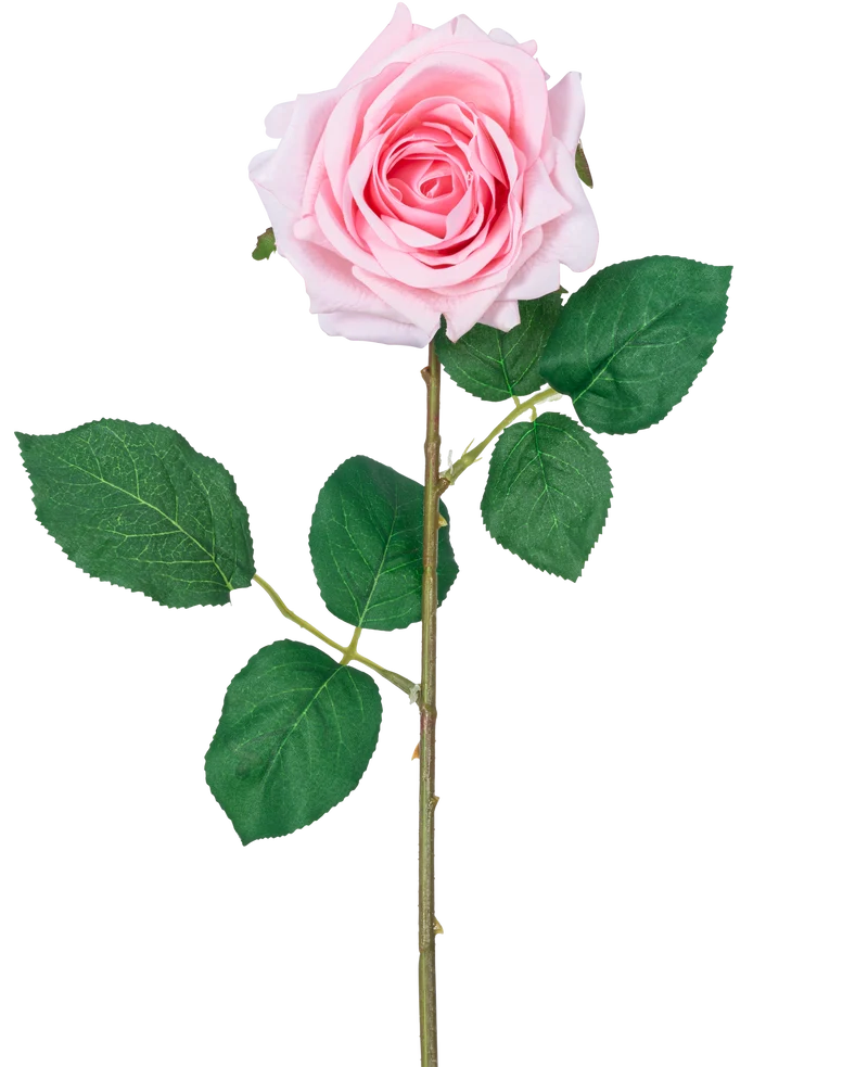 Künstliche Rose "Emine" Real Touch Rosa 43cm