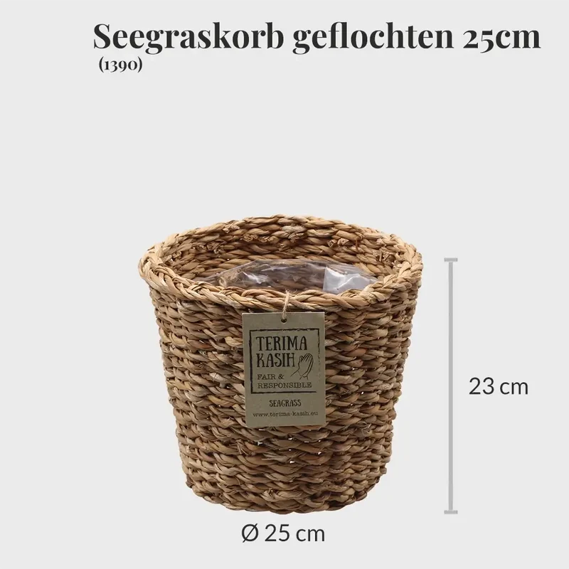 Seegraskorb geflochten 25cm