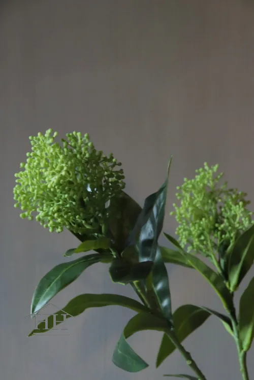 Skimmia kunstbloem groen - 72 cm