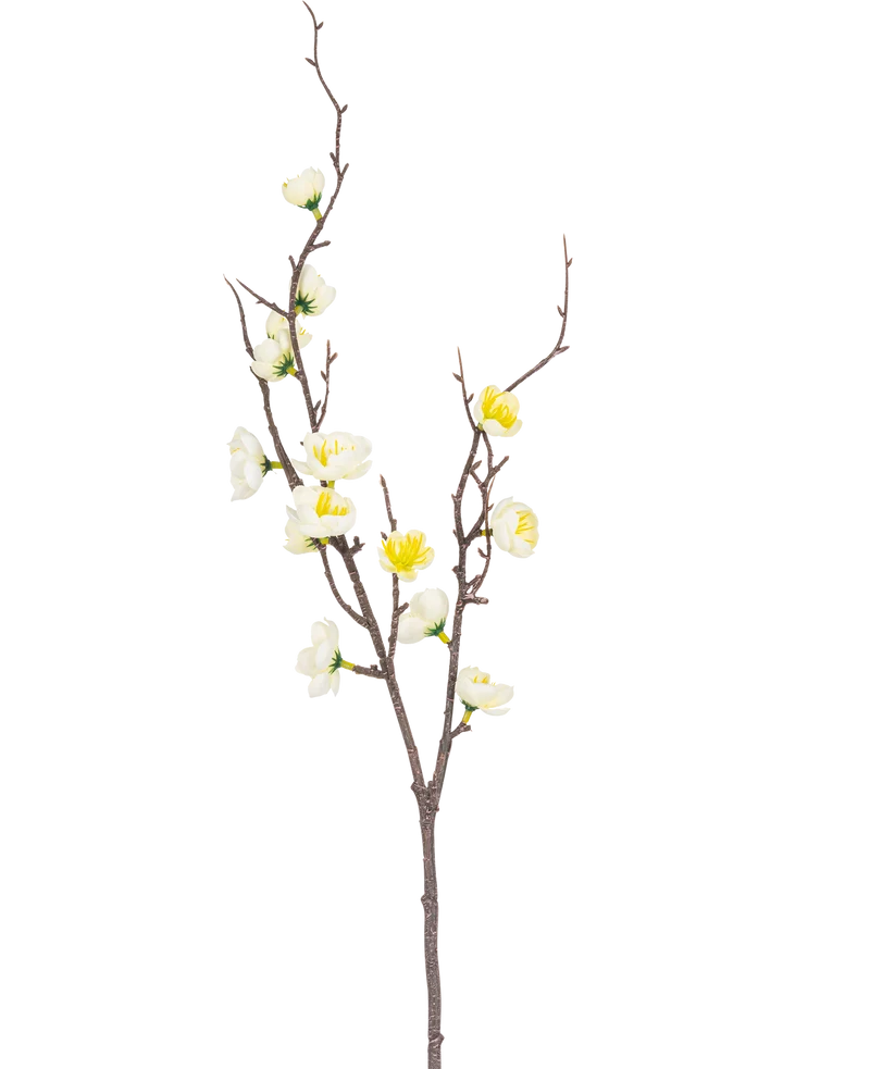 Künstlicher Prunus 78 cm weiß