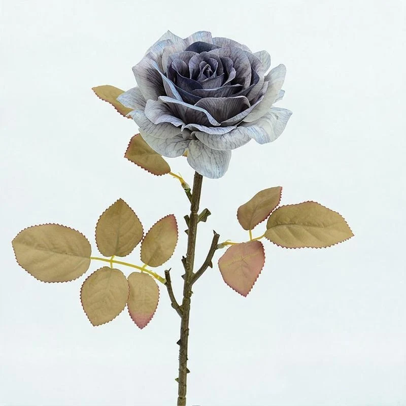 Künstliche Rosen, Seidenblumen Bouquet mit 1 Blüte, 3 Stiele pro Pack, 49 cm hoch, für Hochzeiten & Dekoration